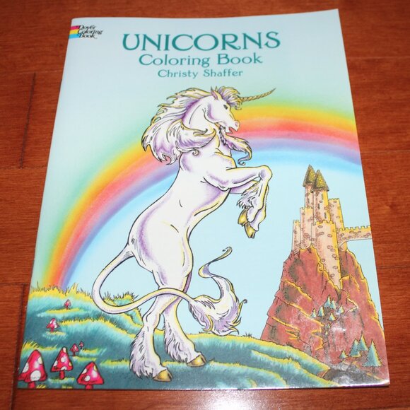 7x Dover Coloring Books Aztec Fairyland Unicorns Beowulf Shakespeare Jet Fighter - Picture 10 of 14